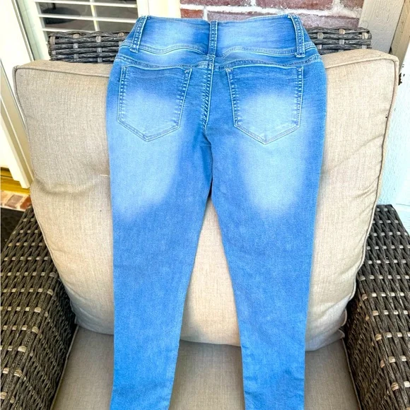 Hippie Girl, Mid-Rise Jegging, Blue Denim, Size 8 - Picture 2 of 3